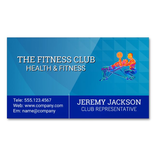 Personal Training Session | Fitness Business Card Magnet (Front)