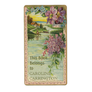 Personal Vintage Bookplate Labels