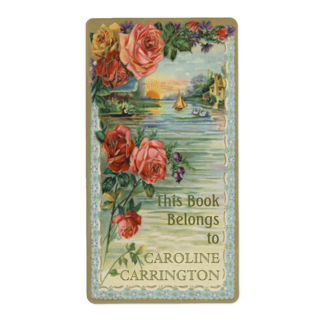 Personal Vintage Bookplate Labels (Front)