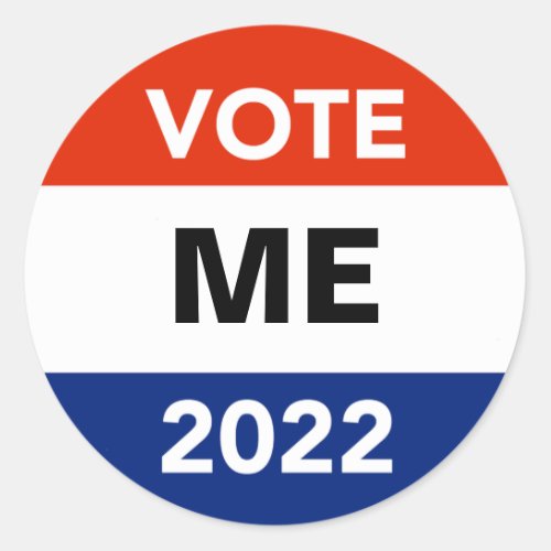 Personal Vote 2022 Midterm Election Campaign Class Classic Round Sticker