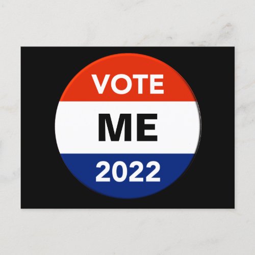 Personal Vote 2022 Midterm Election Campaign Postc Postcard