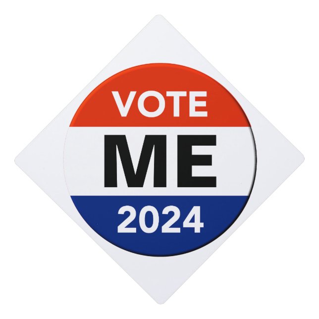 Personal Vote 2024 Presidential Election Campaign Graduation Cap Topper (Front)