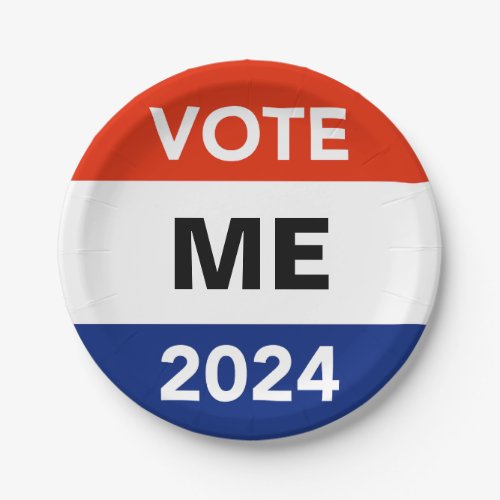 Personal Vote 2024 Presidential Election Campaign Paper Plates