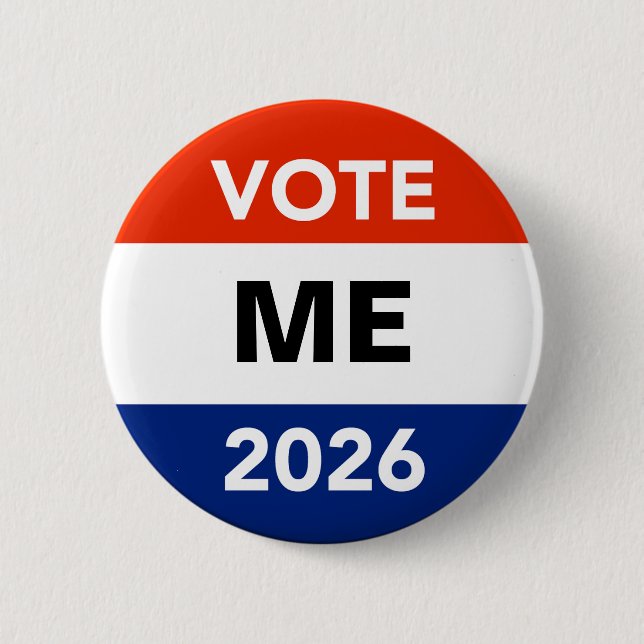 Personal Vote 2026 Midterm Election Campaign Button (Front)