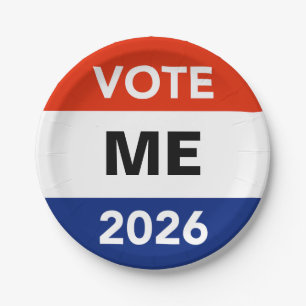 Personal Vote 2026 Midterm Election Campaign Paper Plates