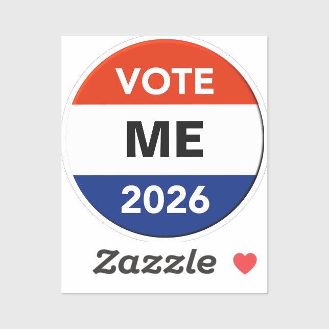 Personal Vote 2026 Midterm Election Campaign Sticker (Sheet)