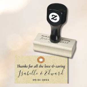Personal Wedding Couple's Thank You Message Rubber Stamp