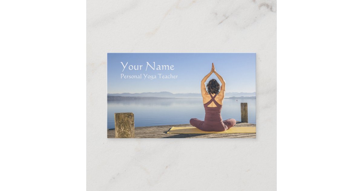 Personal Yoga Teacher Business Card Zazzle