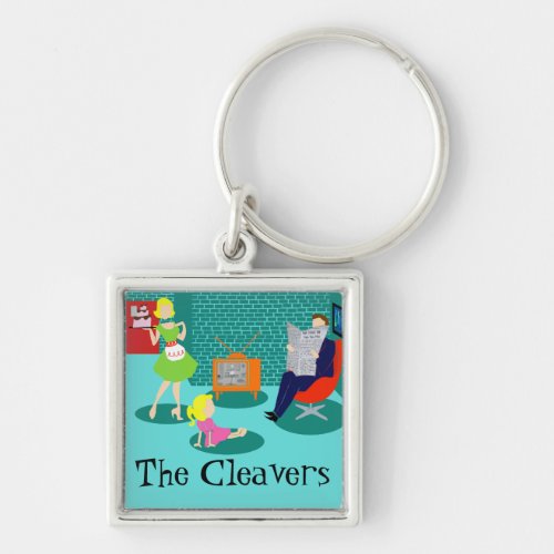 Personaled 1950s Classic Television Keychain