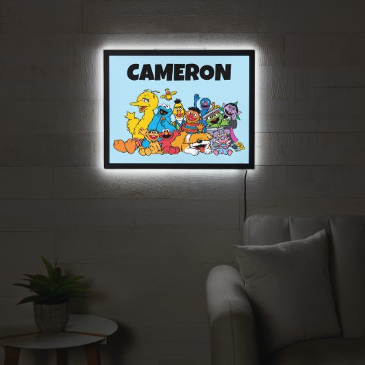 Personaled Sesame Street | Sesame Pals Group LED Sign (Living Room)