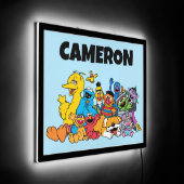 Personaled Sesame Street | Sesame Pals Group LED Sign (Angle)