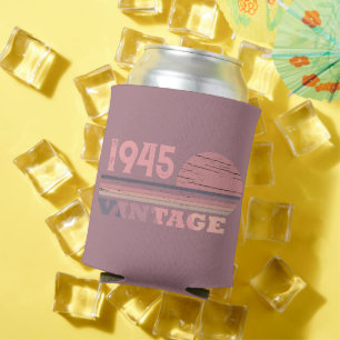 Personaliazed eighty vintage 80th birthday party can cooler