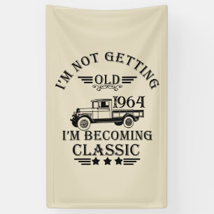 Personaliazed sixty vintage 60th birthday party banner