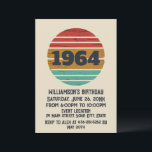 Personaliazed sixty vintage 60th birthday party invitation<br><div class="desc">This vintage classic graphic design with awesome typography font lettering can add originality to your wardrobe collection. It is a great gift idea for men,  women,  husbands,  wives,  grandmas,  and grandpas who will love this one-of-a-kind artwork. It is the best and funniest holiday present for your birthday party.</div>