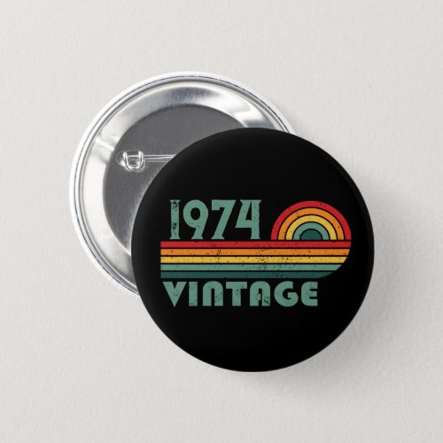 Personaliazed vintage 50th birthday gifts button