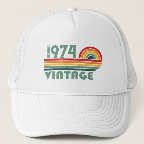 Personaliazed vintage 50th birthday gifts trucker hat