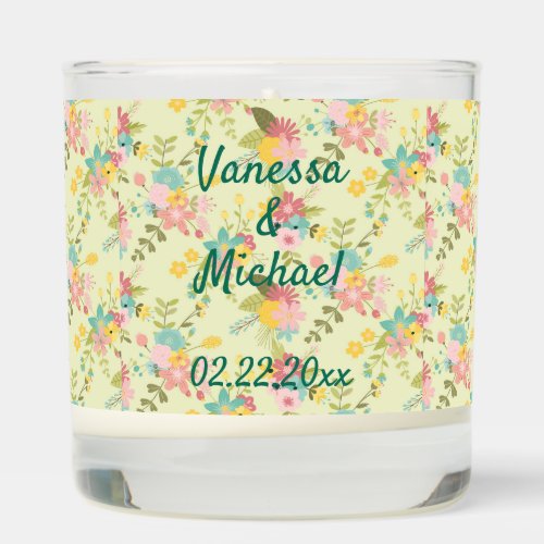 Personaliized Scented Candle Vanilla Sandalwood Scented Candle