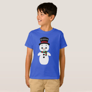 Personaliized Winter Snowman T Shirt