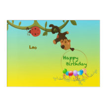 Personalisable Acrylic Art –Playful Monkey