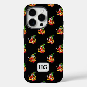 Personalisable Funny Proud Firefighter Chili iPhone 16 Pro Case