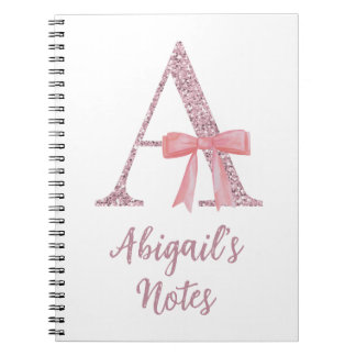 Personalisable Initial Notebook for Her