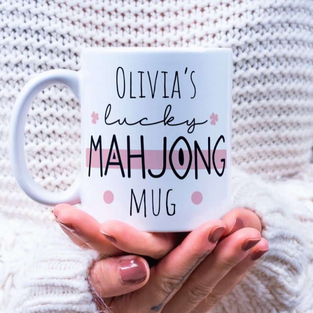 Personalisable lucky mahjong mug (Creator Uploaded)