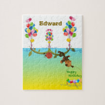 Personalisable Puzzle Birthday theme