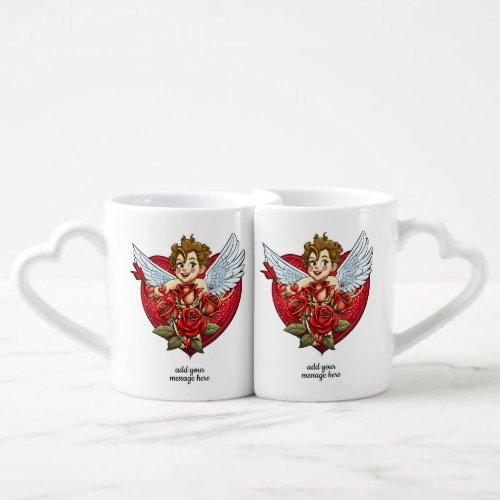 Personalisable Valentines Mug set of 2 Mugs