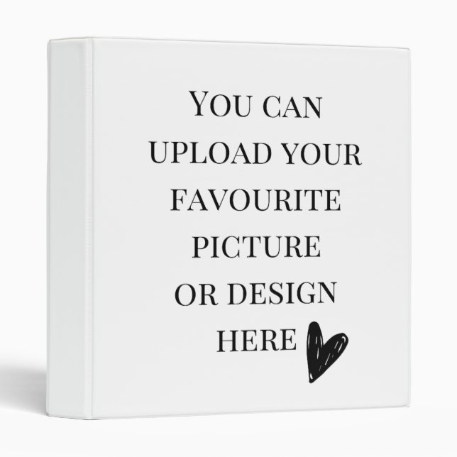 Personalise 10" x 11.75" - 3 ring binder (Front/Spine)