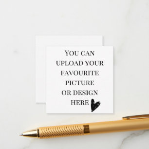 Personalise 2.5" x 2.5" enclosure card- square card