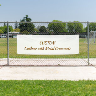 Personalise 2.5' x 8'Outdoor with Metal Grommets Banner