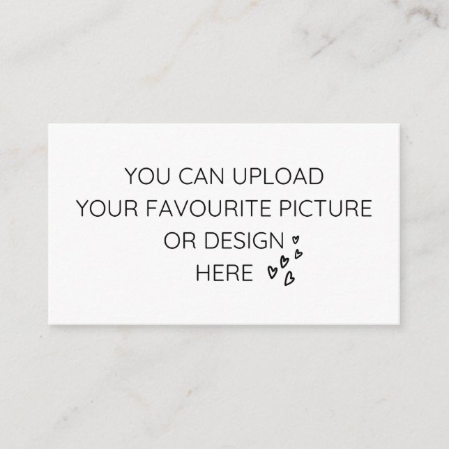 Personalise 3.5" x 2" enclosure card- landscape card (Front)
