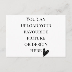 Personalise 3.5" x 5" enclosure card- landscape  card