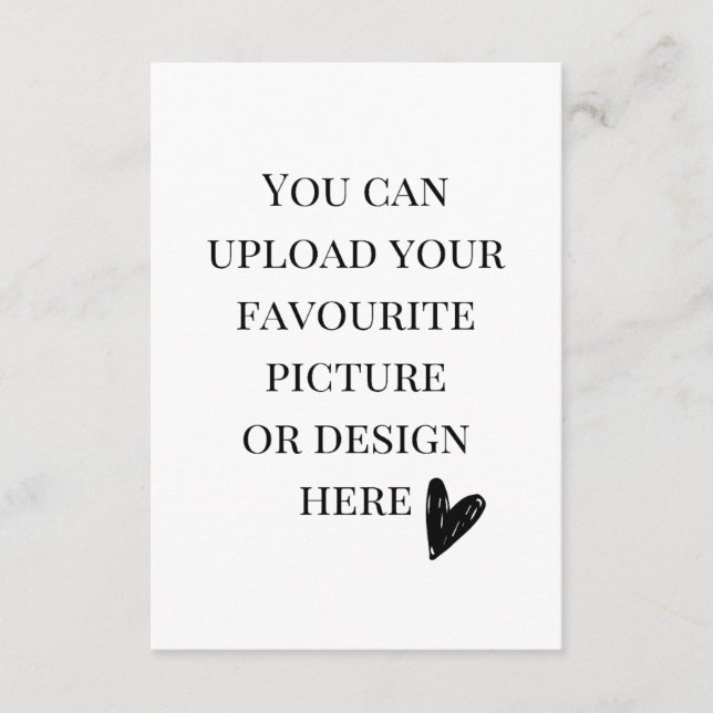 Personalise 3.5" x 5" enclosure card- portrait  card (Front)