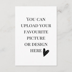 Personalise 3.5" x 5" enclosure card- portrait  card