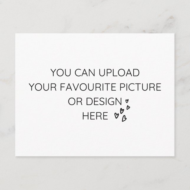 Personalise 4.25" x 5.5" enclosure card- landscape card (Front)