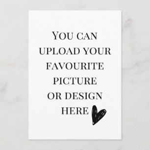 Personalise 4.5" x 6.25" enclosure card- portrait  card