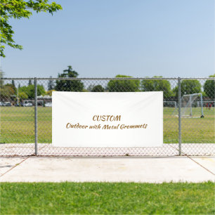 Personalise 4' x 8'Outdoor with Metal Grommets Banner