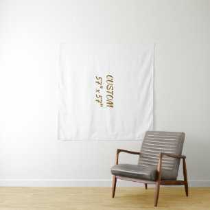 Personalise 57" x 57" simple custom tapestry