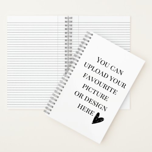 Personalise 55 x 85 college notebook