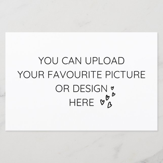 Personalise 5.5" x 8.5" enclosure card- landscape (Front)