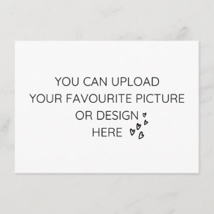 Personalise 6.25" x 4.5" enclosure card- landscape card