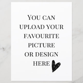 Personalise 8.5" x 11" enclosure card- portrait 