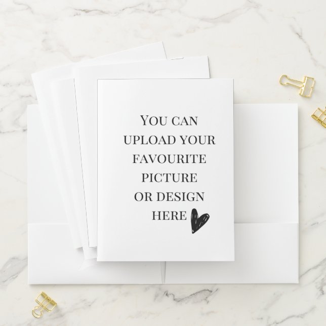 Personalise 9” x 12” pocket folder (In Situ)