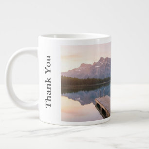 Personalise Alps Mountain Lake Nature Landscape Giant Coffee Mug