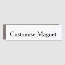 personalise custom simple 3" X 11" Traditional Bum