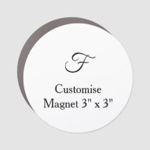personalise custom simple 3" x 3" Square