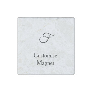 personalise custom simple marble Individual Stone Magnet