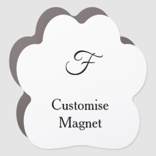 personalise custom simple Paw Car Magnet