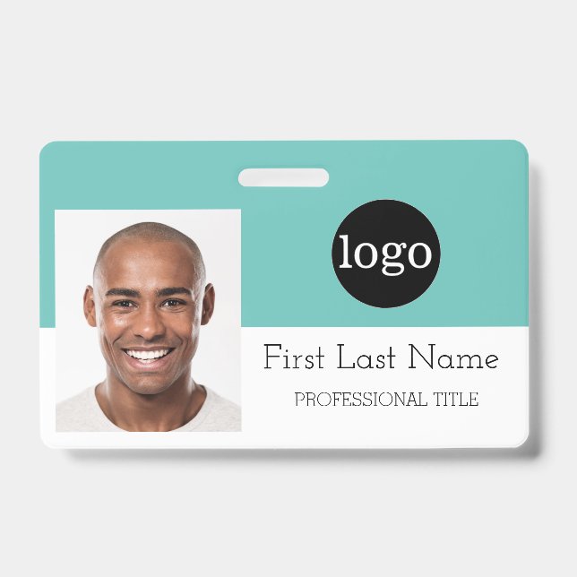 Personalise Employee - Logo, Photo, Barcode, Name  Badge (Front)